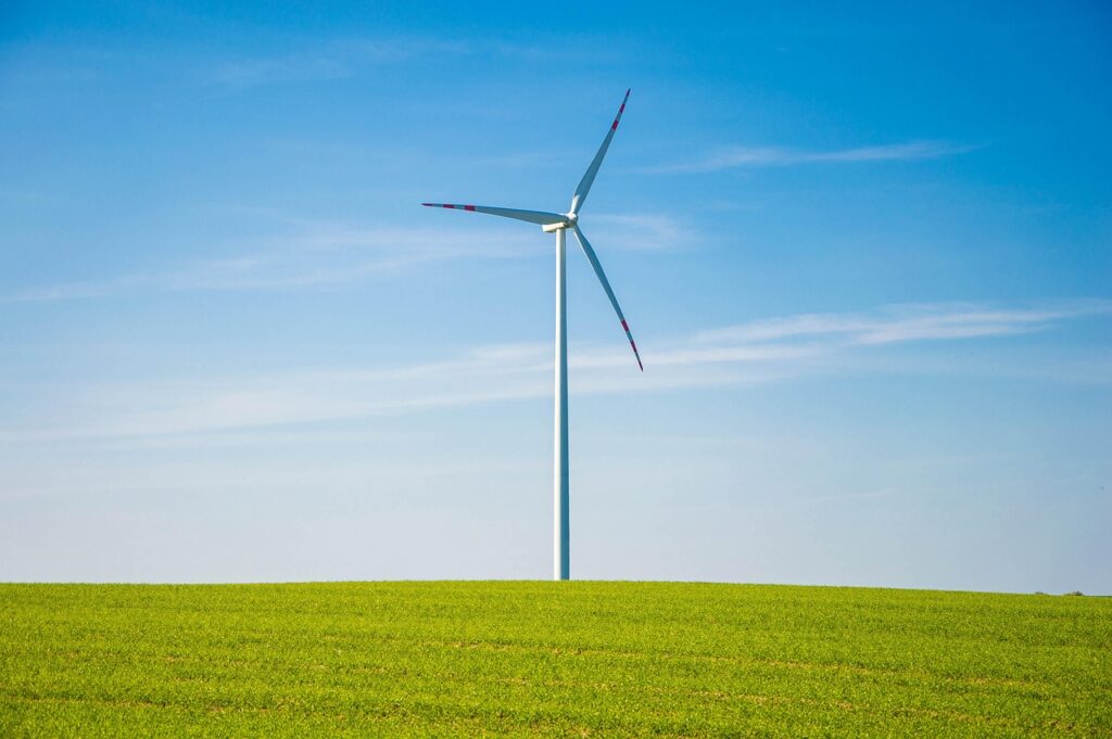 windmill, turbine, renewable, resource, alternative energy, power, wind, environment, electricity, nature, environmental, sky, innovation, sustainable, technology, wind farm, sustainability, blue technology, blue energy, blue farm, blue power, blue innovation